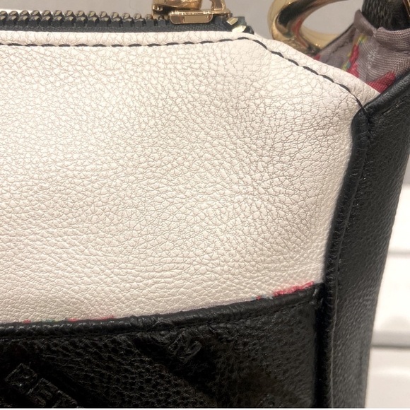 Betsy Johnson Crossbody Bag Red Bow Black & White Leather Bag All Season Cosplay - Picture 13 of 15